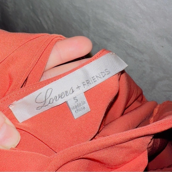 Lovers & Friends X Mark's The Spot Jumpsuit Blood Orange size small - Picture 4 of 8